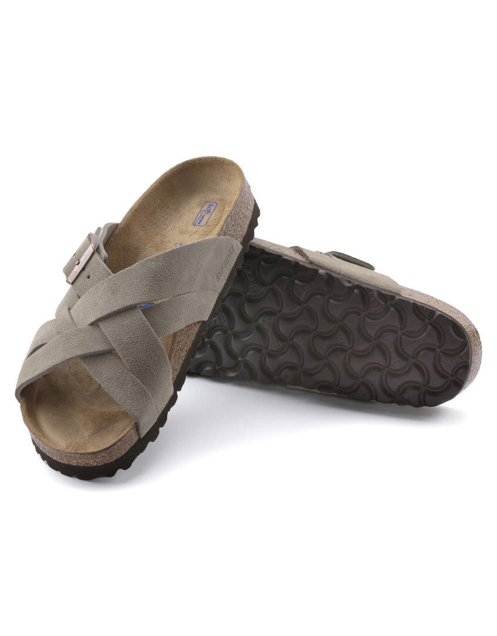 Birkenstock Lugano Suede Soft Footbed Sandal