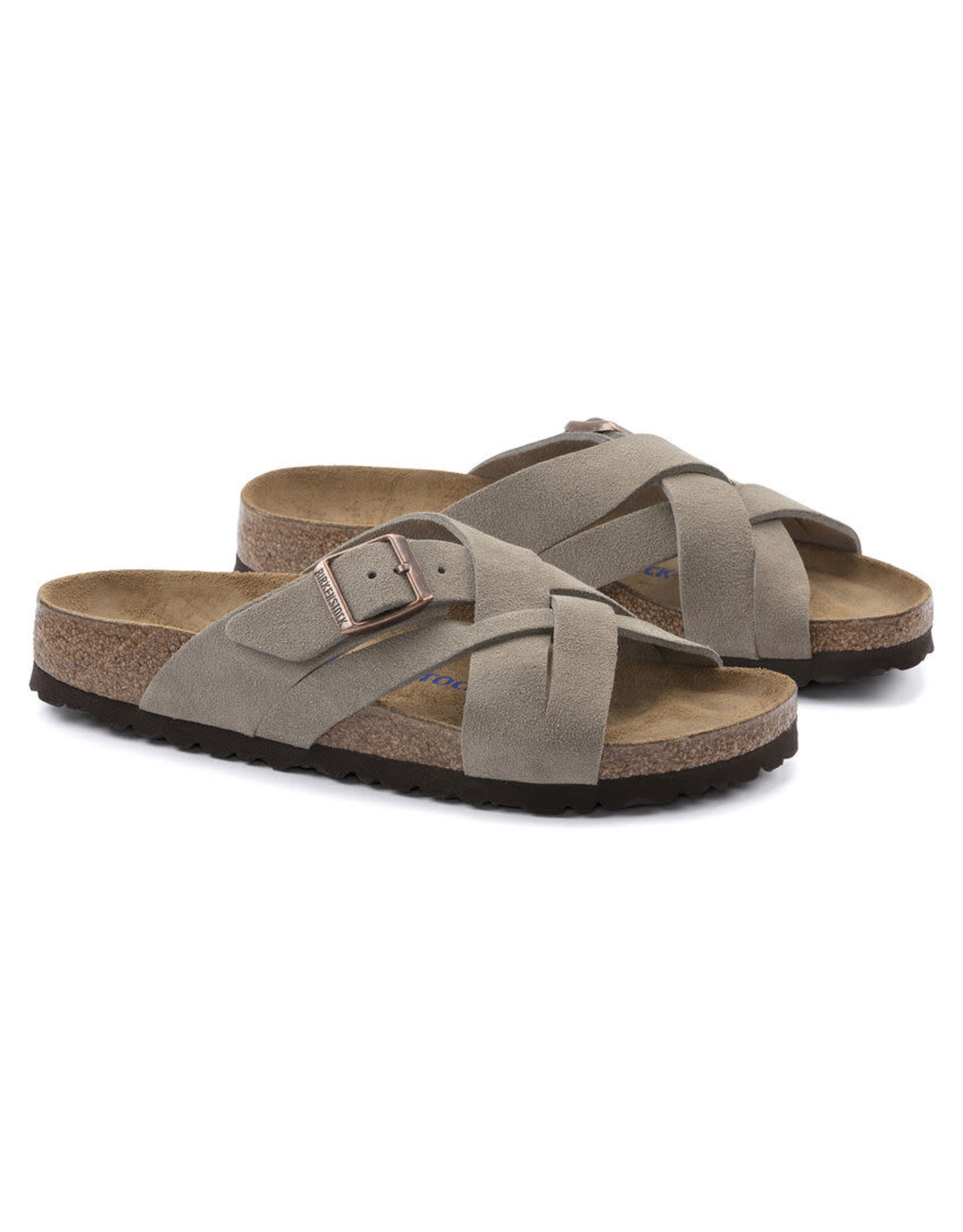 Birkenstock Lugano Suede Soft Footbed Sandal