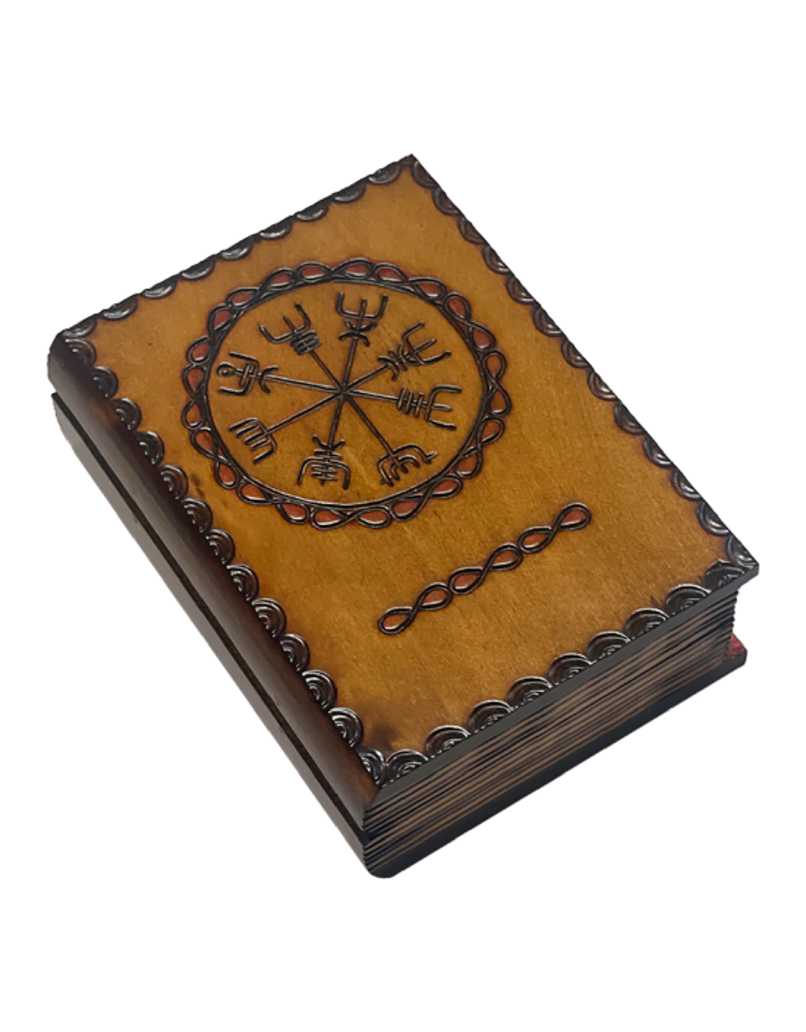 Enchanted Boxes Viking's Compass Wood Box