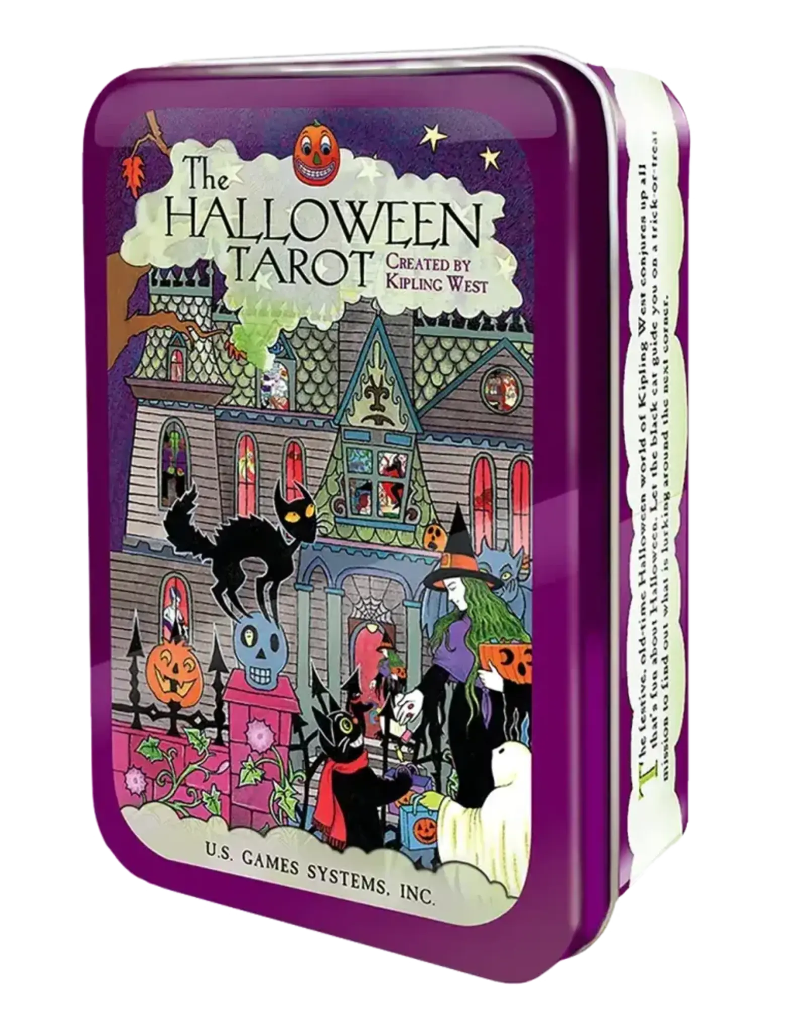 US Games Halloween Tarot Tin