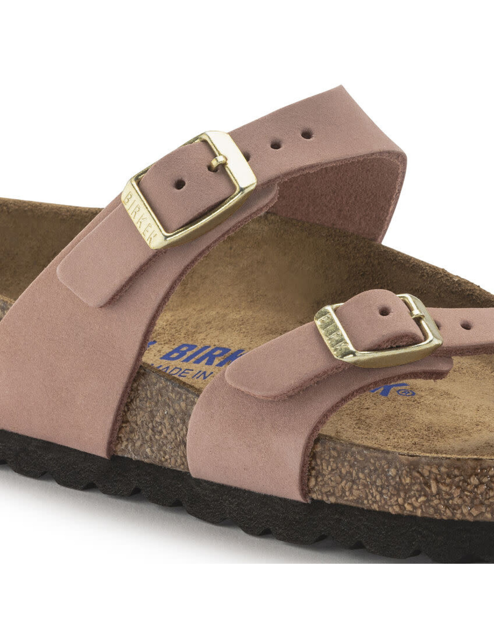 Birkenstock Arizona Nubuck Leather Soft Footbed Sandal