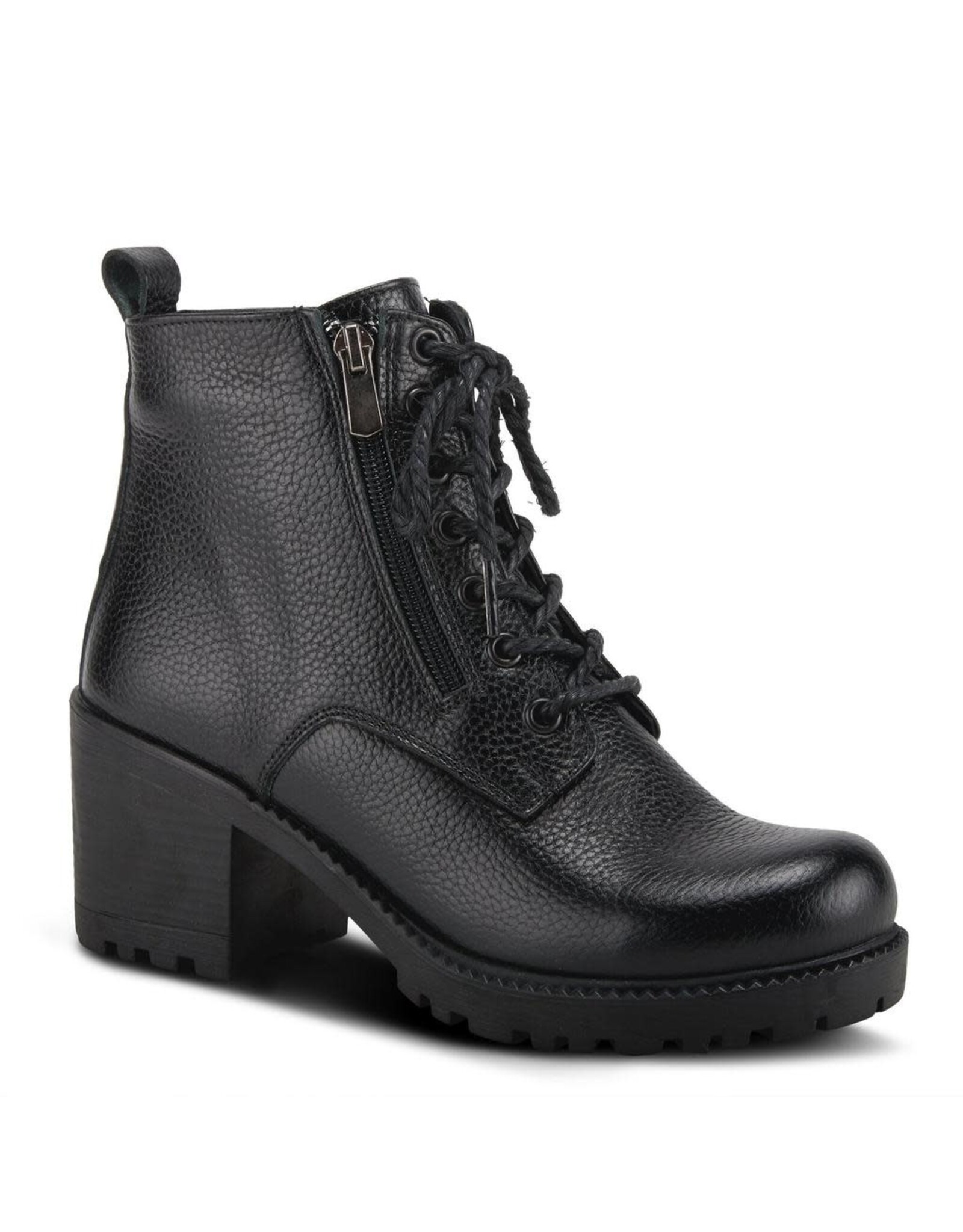 Spring Footwear Yaritza Black Leather Boot