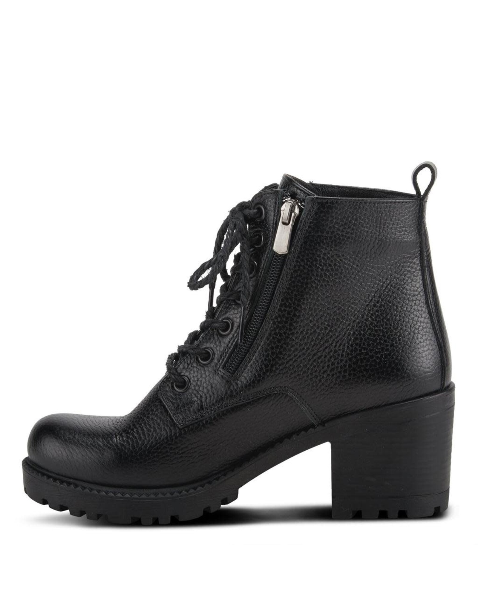 Spring Footwear Yaritza Black Leather Boot