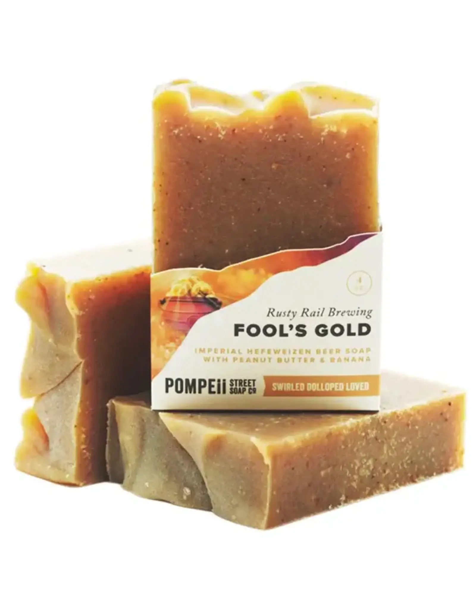 Pompeii Rusty Rail Fool's Gold Beer Soap 4 oz.