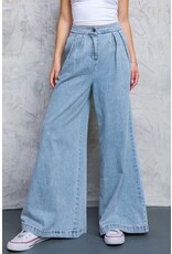 Flying Tomato Wide Relaxed Acid Denim Jeans