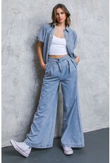 Flying Tomato Wide Relaxed Acid Denim Jeans