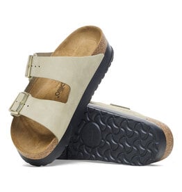 Birkenstock Arizona Flex Nubuck Leather Platform Sandal