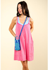 Very J Deep V-Neck Comfy Knit Mini Dress