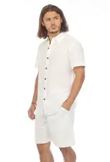 Lakhay's Mens S/S Button Down Slub Shirt