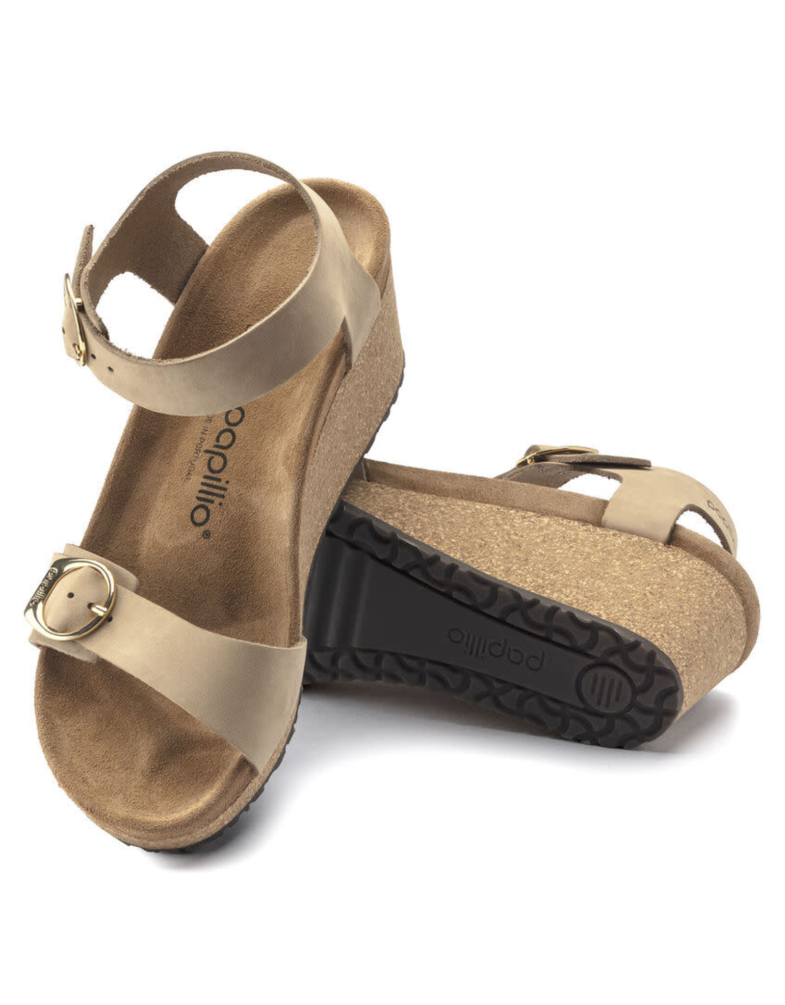 Birkenstock Soley Nubuck Leather Wedge Sandal