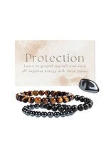 Earth's Elements 8mm Stone Intention Bracelet-Protection