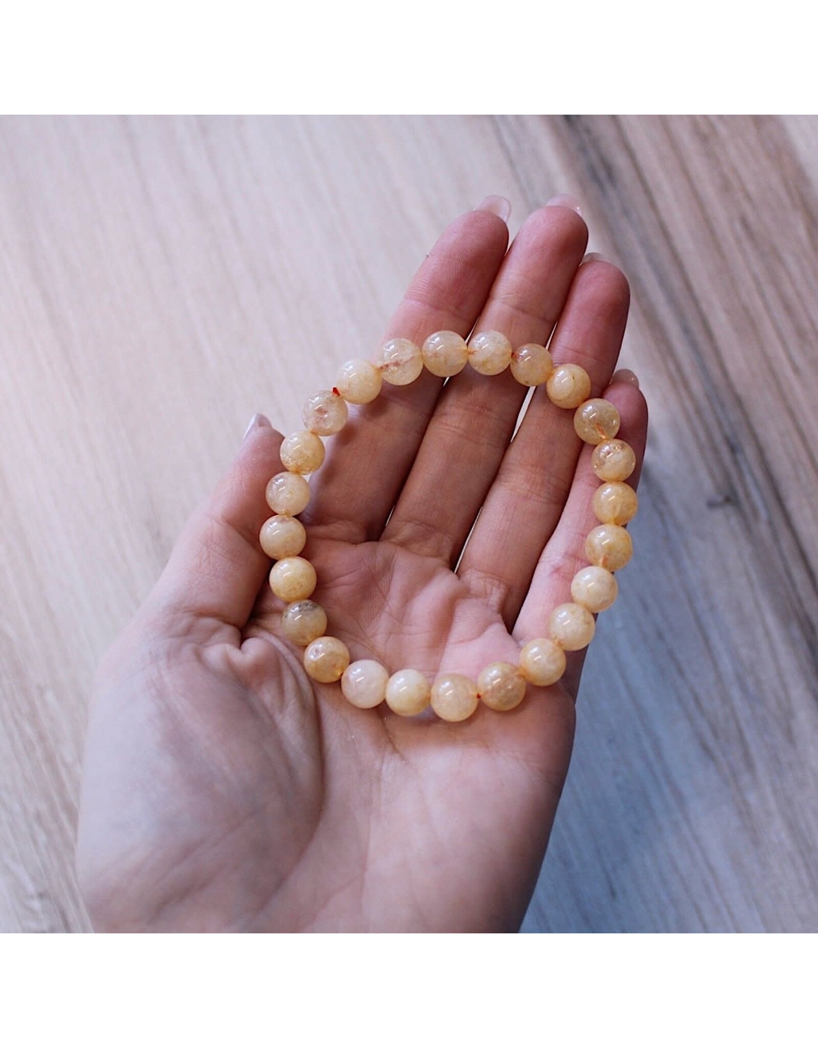 8mm Citrine Stretch Bracelet