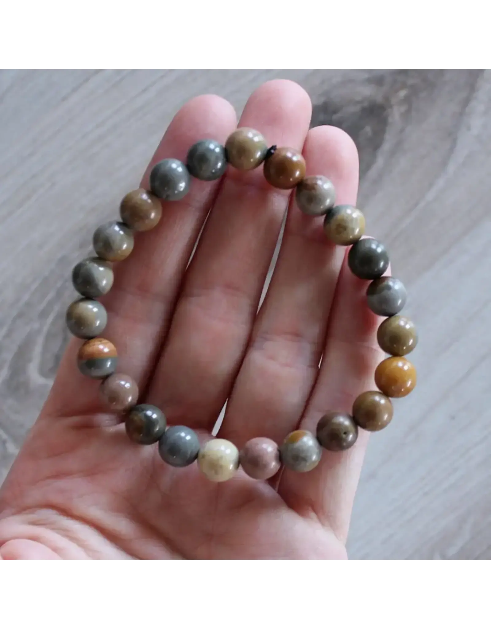 8mm Polychrome Jasper Stretch Bracelet