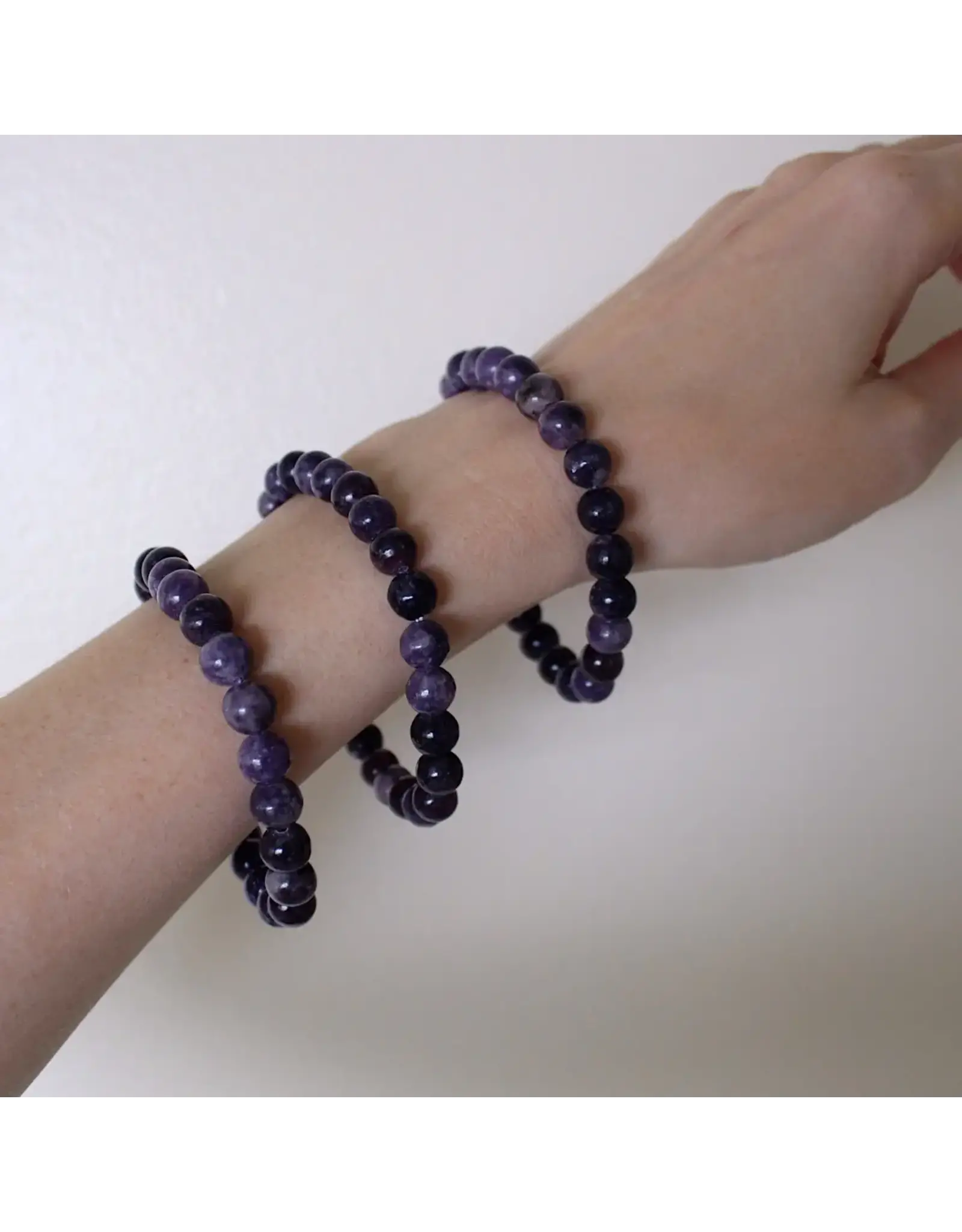 8mm Lepidolite Stretch Bracelet