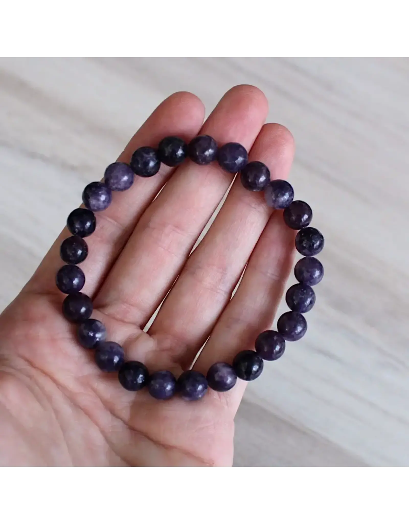 8mm Lepidolite Stretch Bracelet