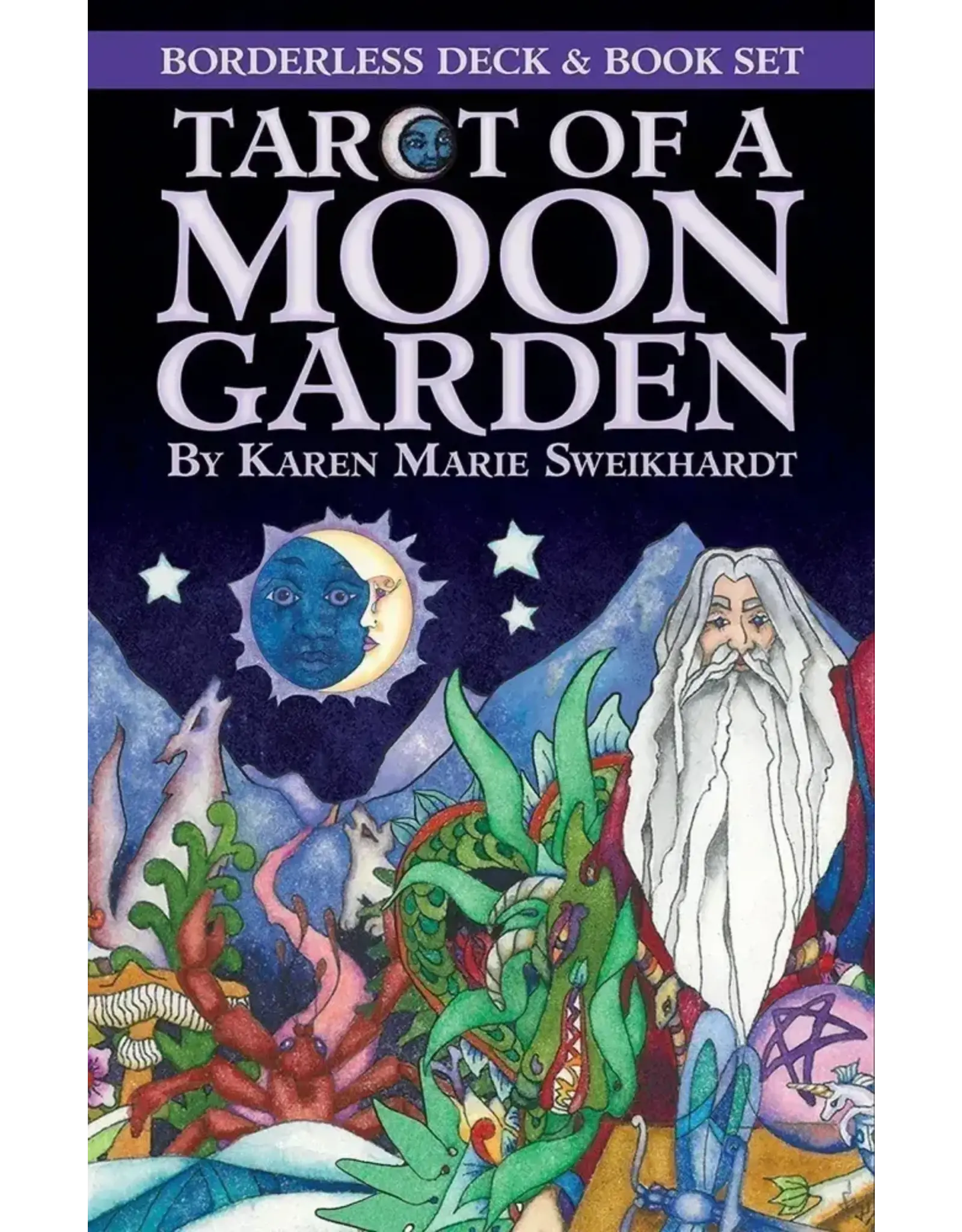 US Games Tarot of a Moon Garden Borderless Deck & Book Set