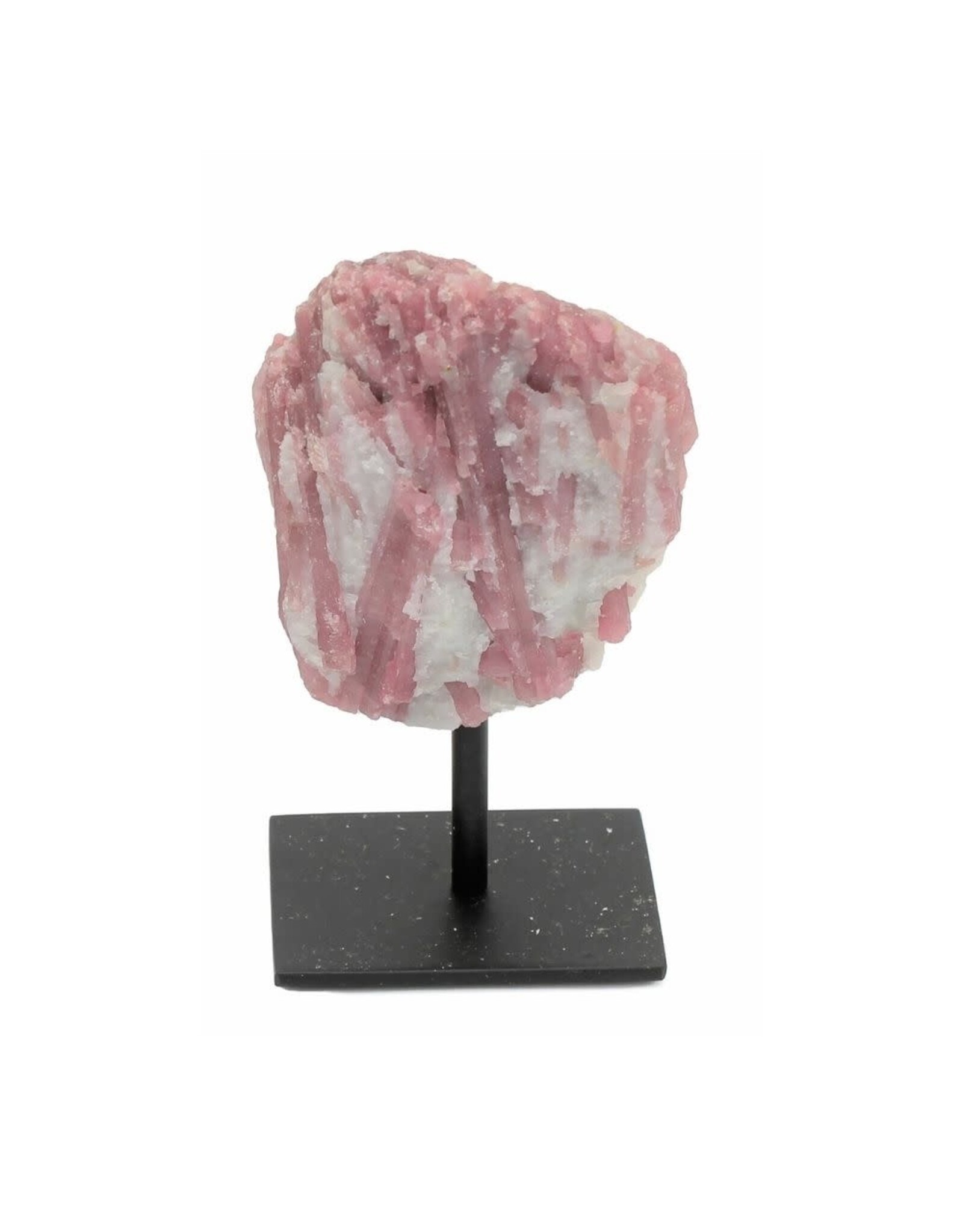 Earth's Elements Pink Tourmaline on Metal Base