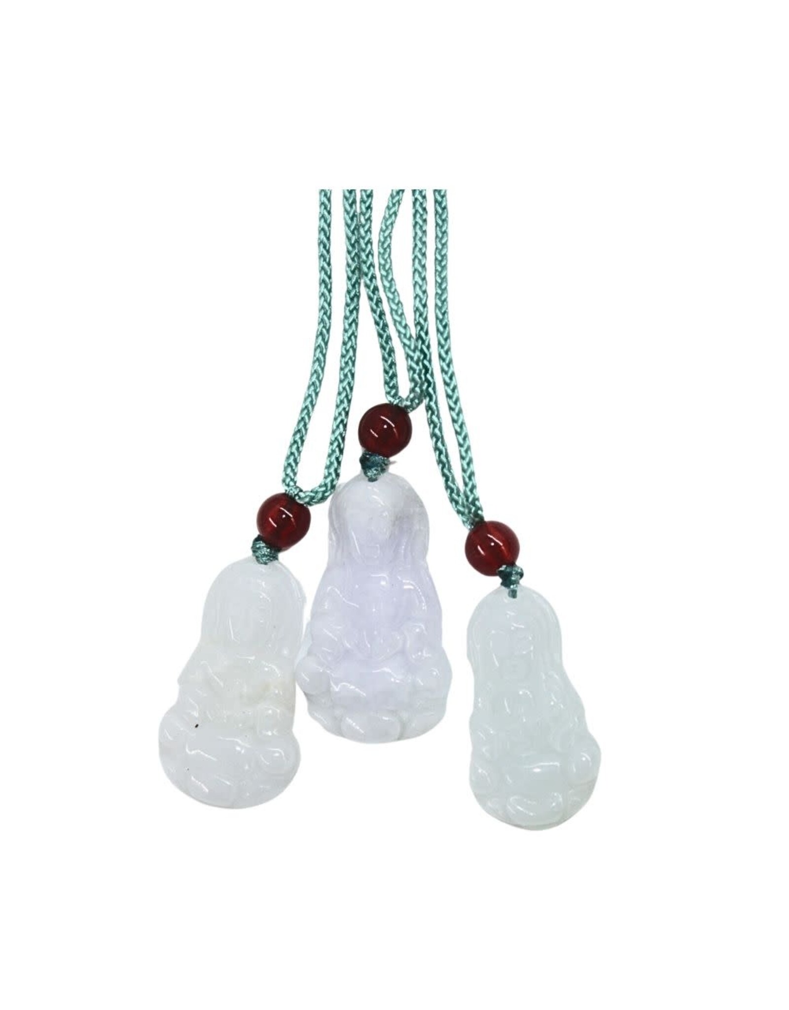 Earth's Elements Jade Kwan Yin Necklace