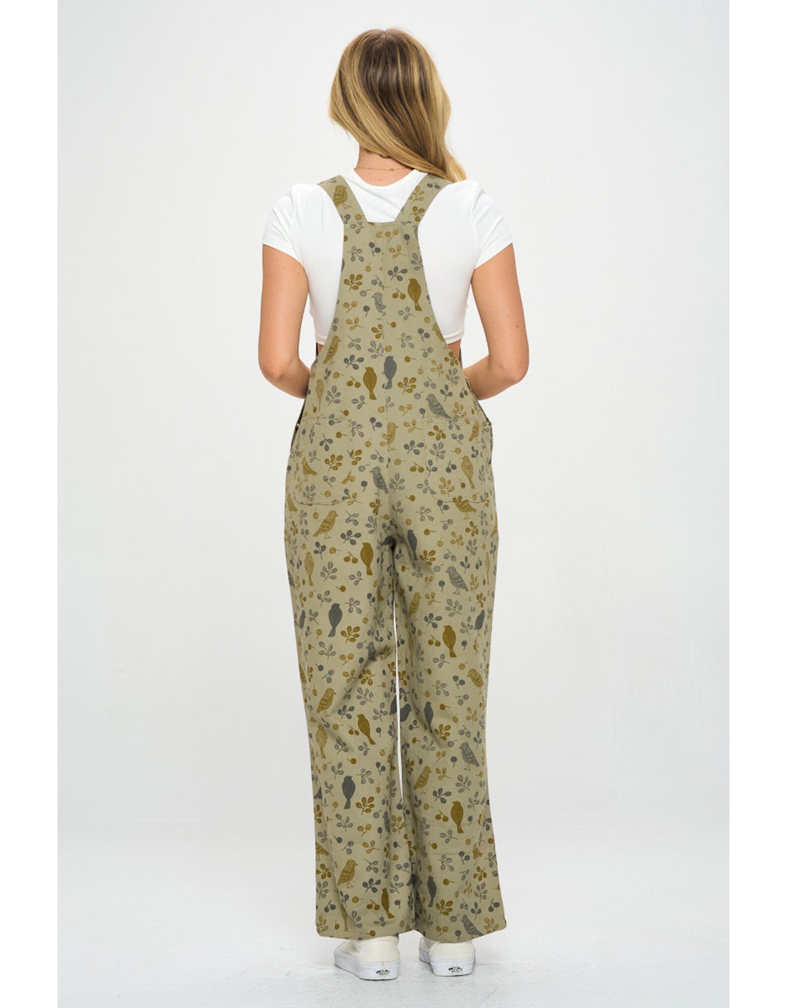 SM Wardrobe Bird Floral Overalls
