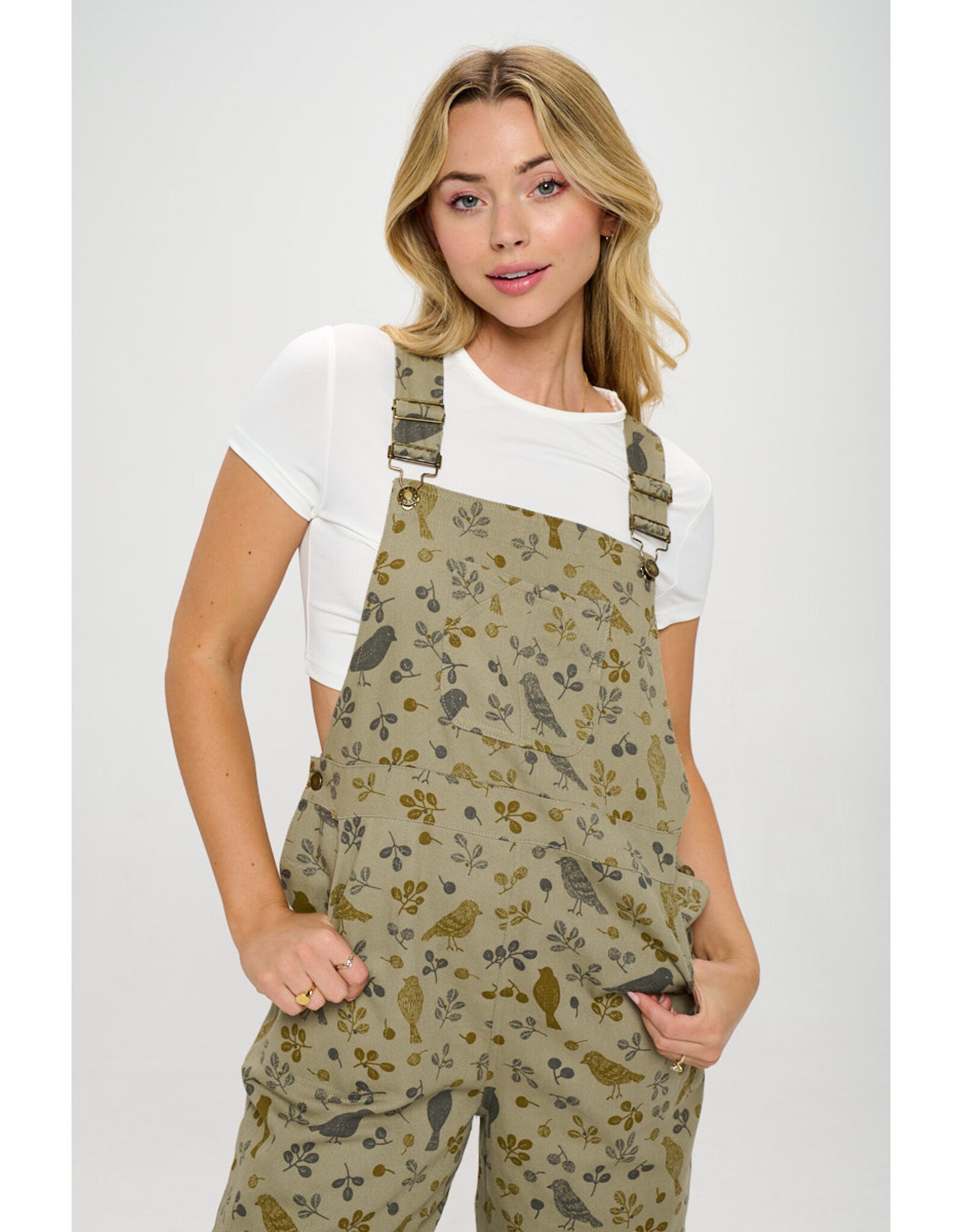SM Wardrobe Bird Floral Overalls