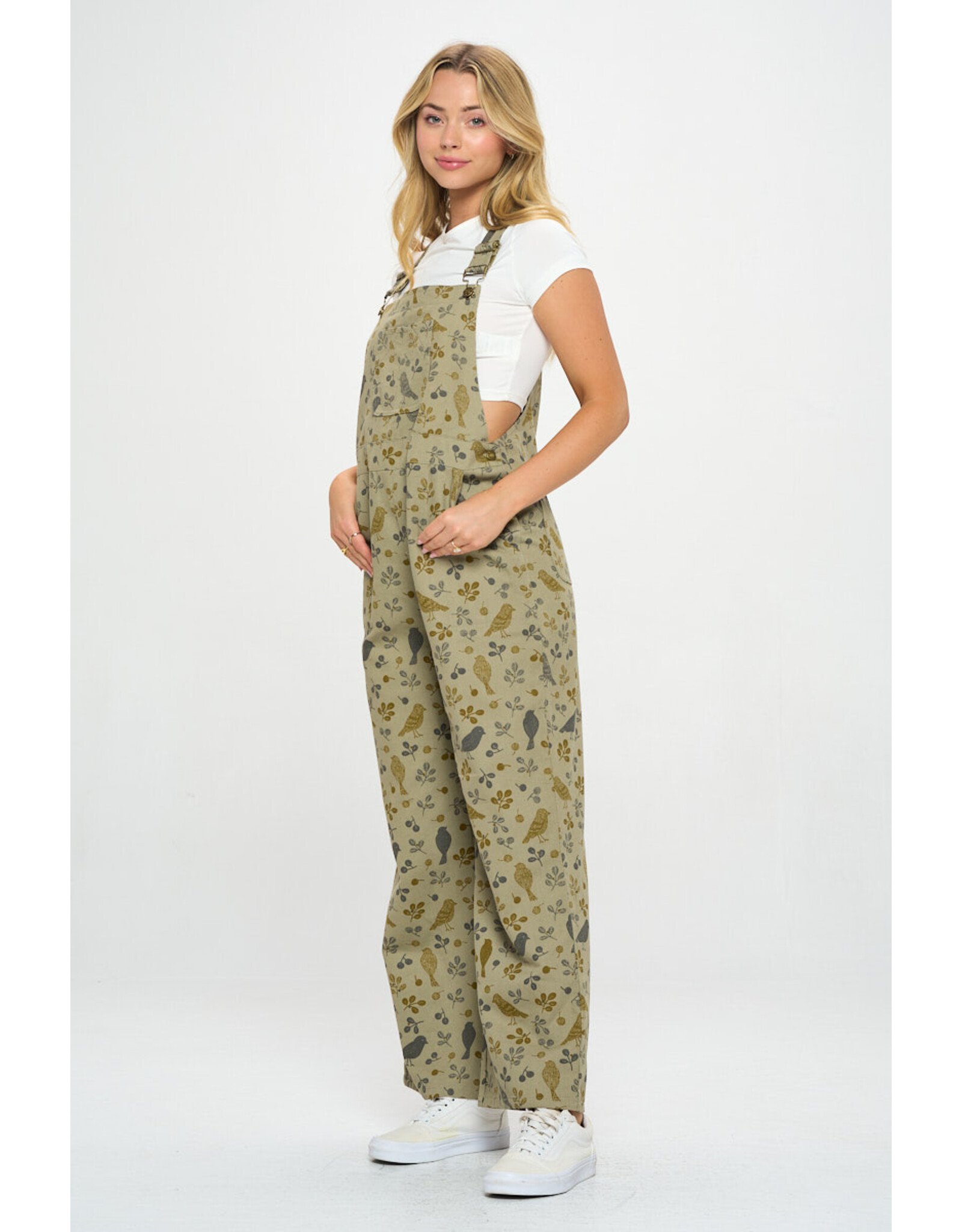 SM Wardrobe Bird Floral Overalls