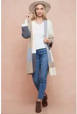 BNS Color Block Cardigan