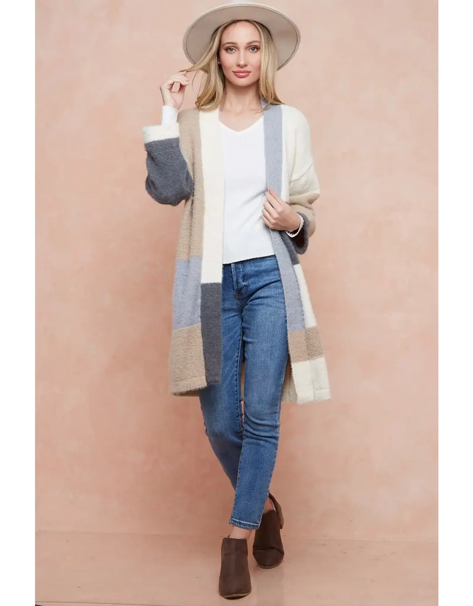 BNS Color Block Cardigan