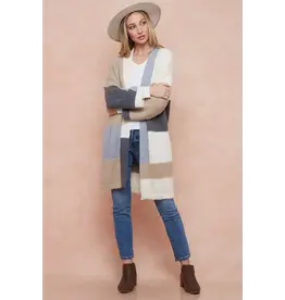 BNS Color Block Cardigan