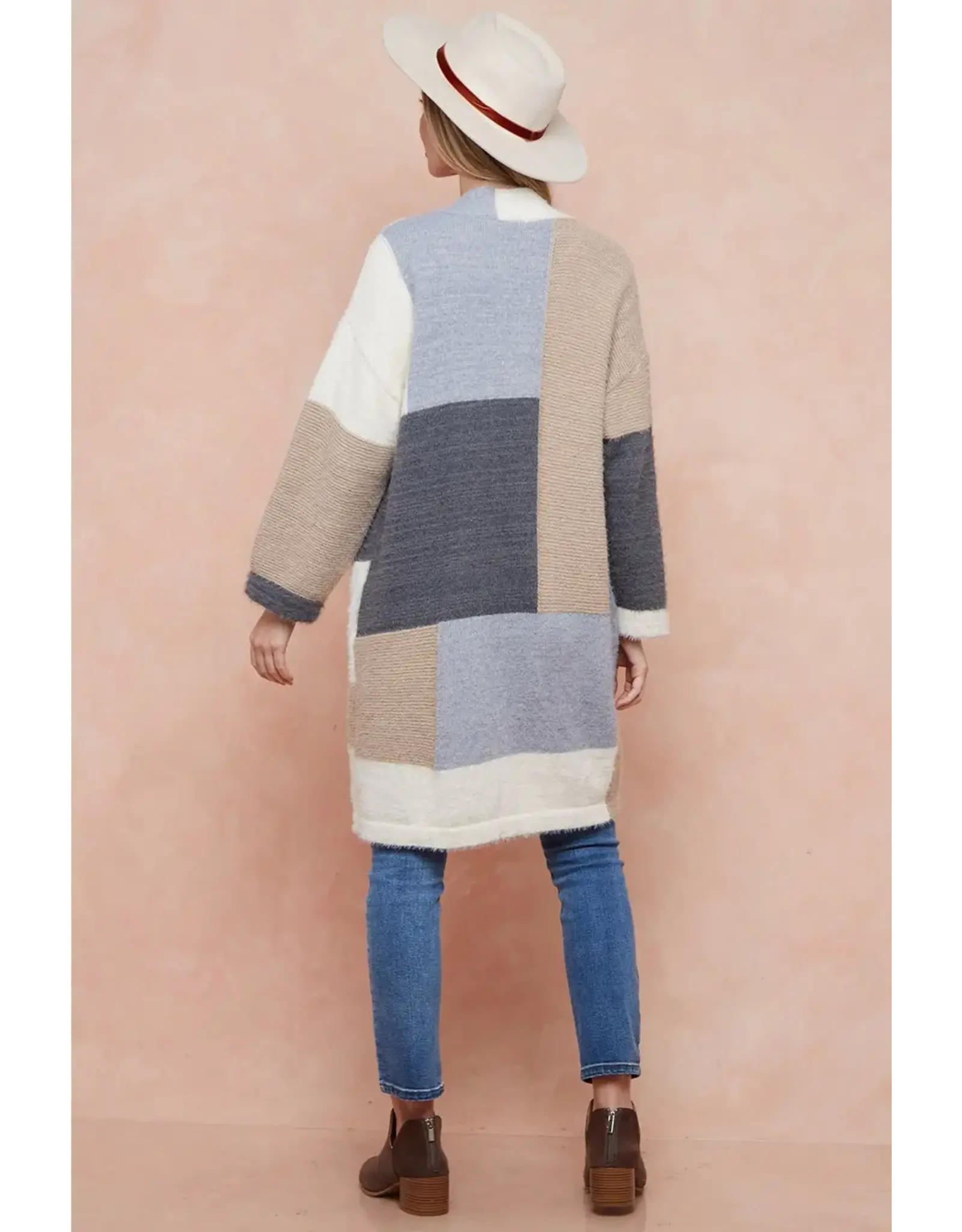 BNS Color Block Cardigan