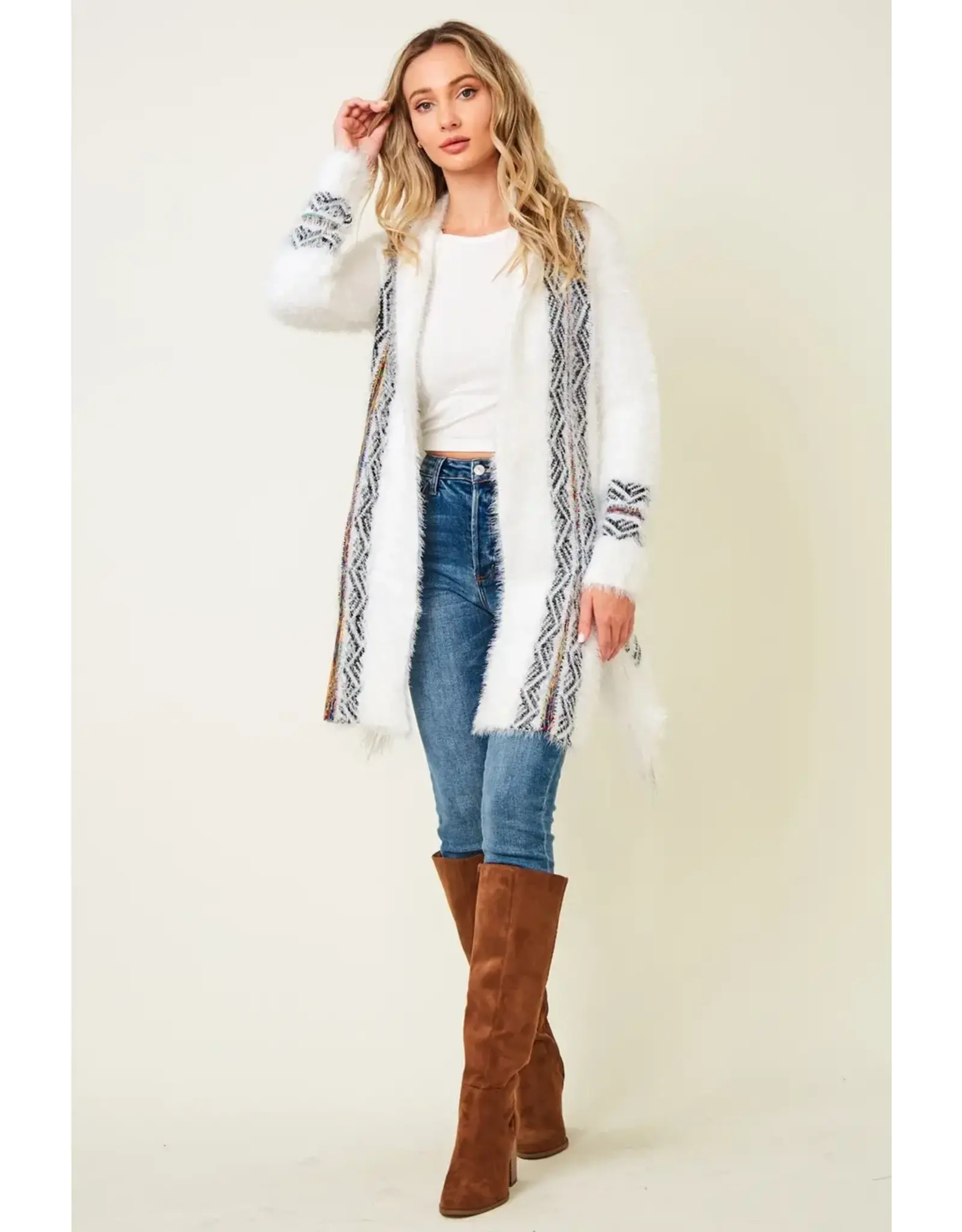 BNS Tribal Print Cardigan