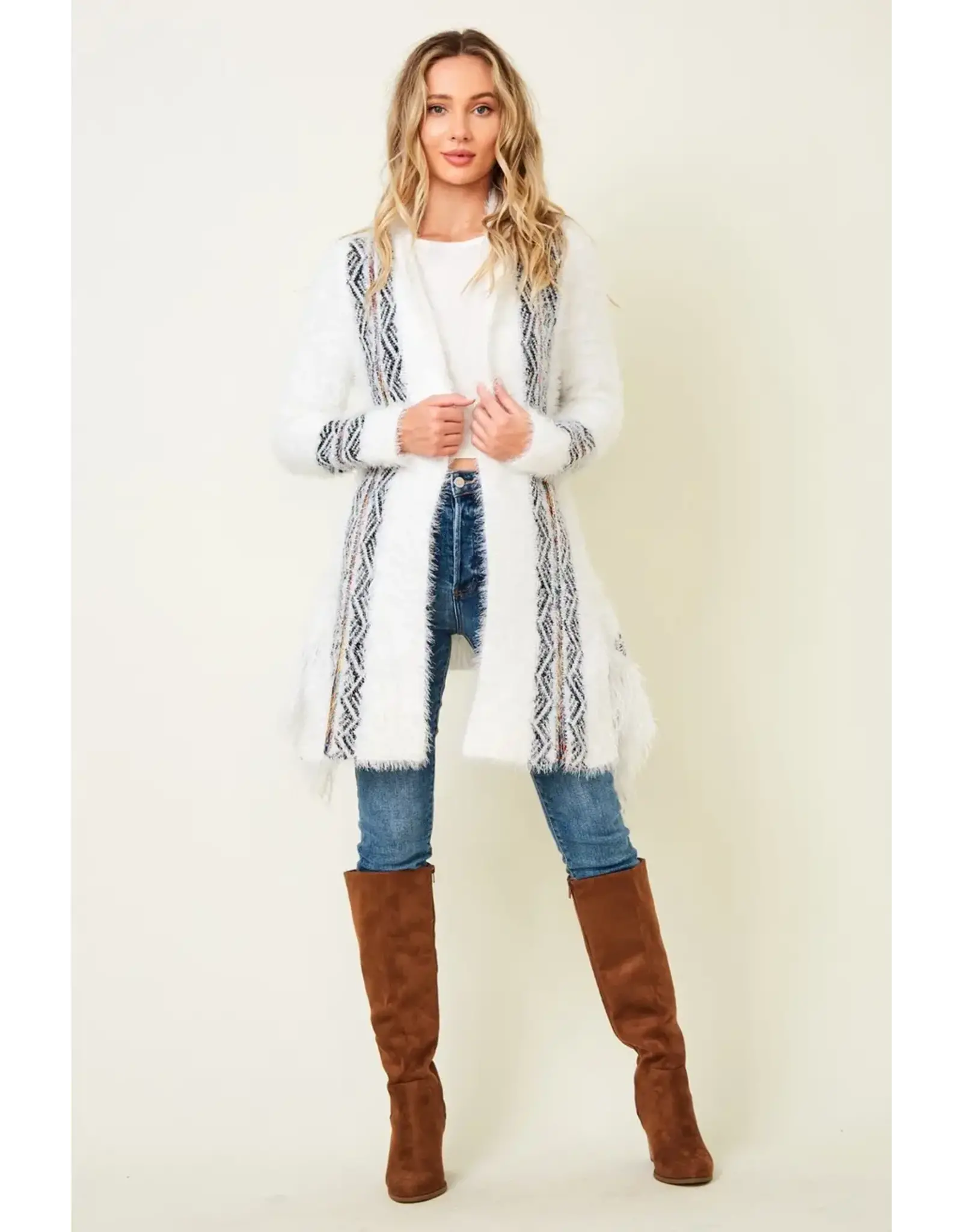 BNS Tribal Print Cardigan