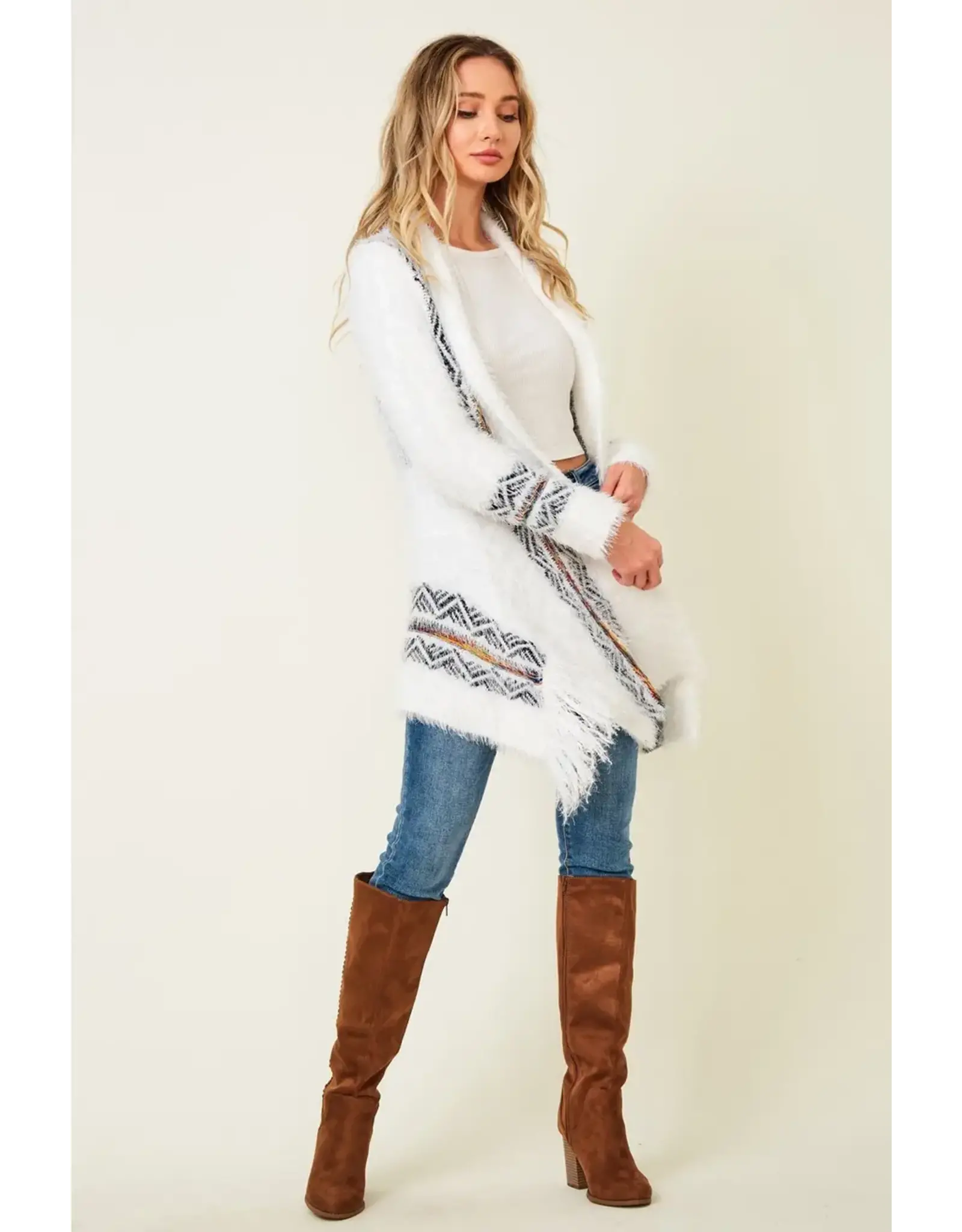 BNS Tribal Print Cardigan