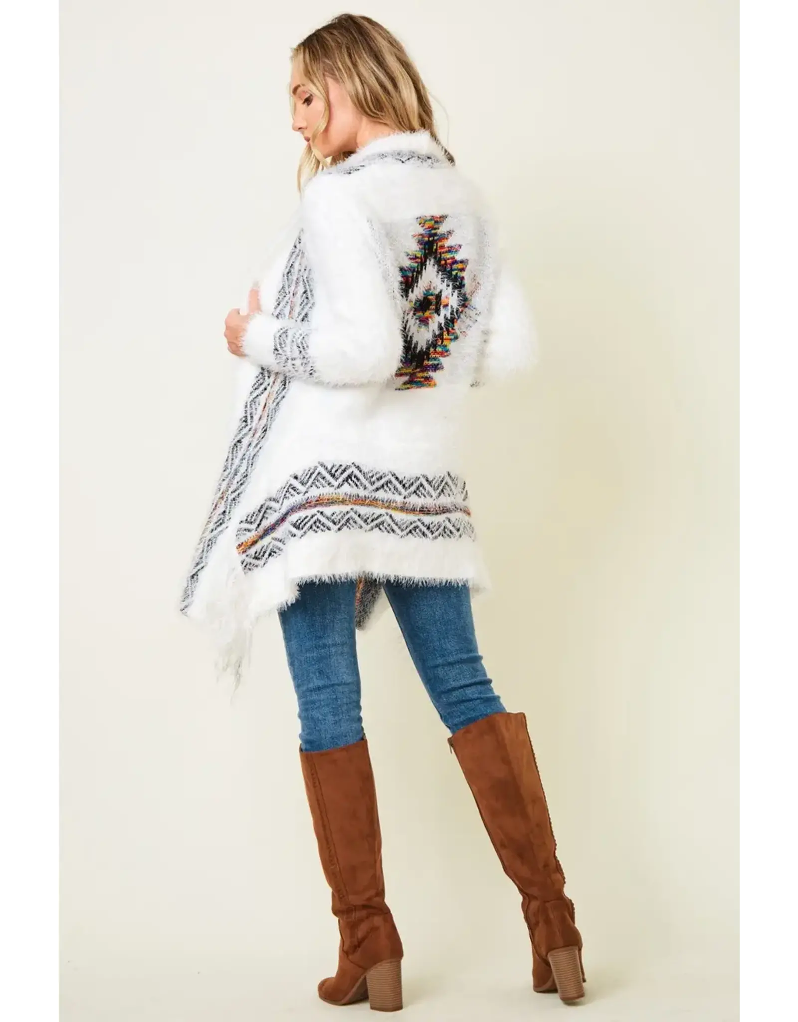 BNS Tribal Print Cardigan