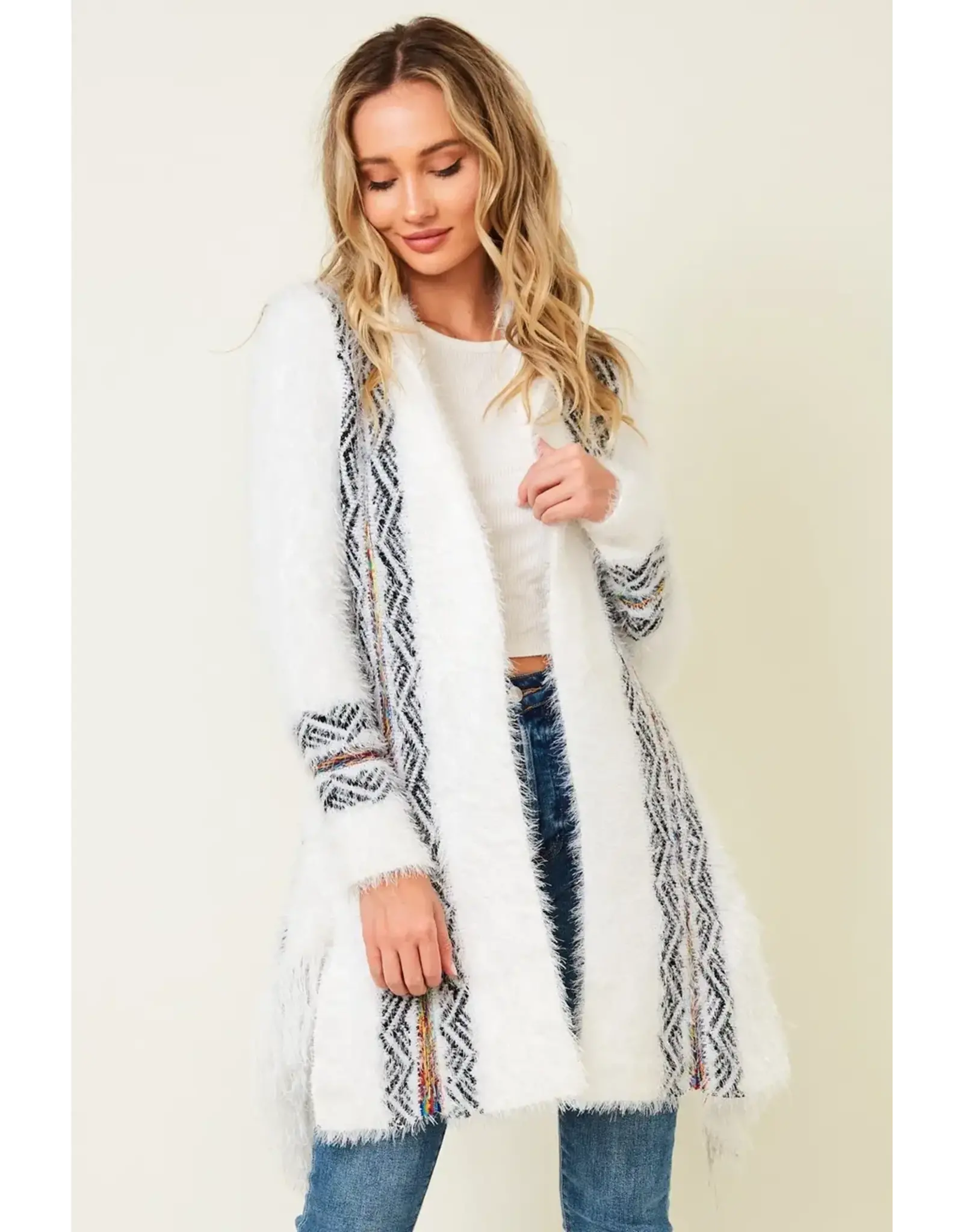 BNS Tribal Print Cardigan