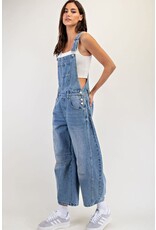Eesome Mineral Washed Barrel Leg Jumpsuit Eesome Mineral Washed Barrel Leg Jumpsuit