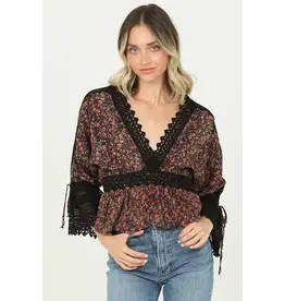 Angie L/S Deep Plunge Top