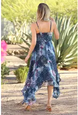 Angie Sharkbite Patch Print Maxi Dress