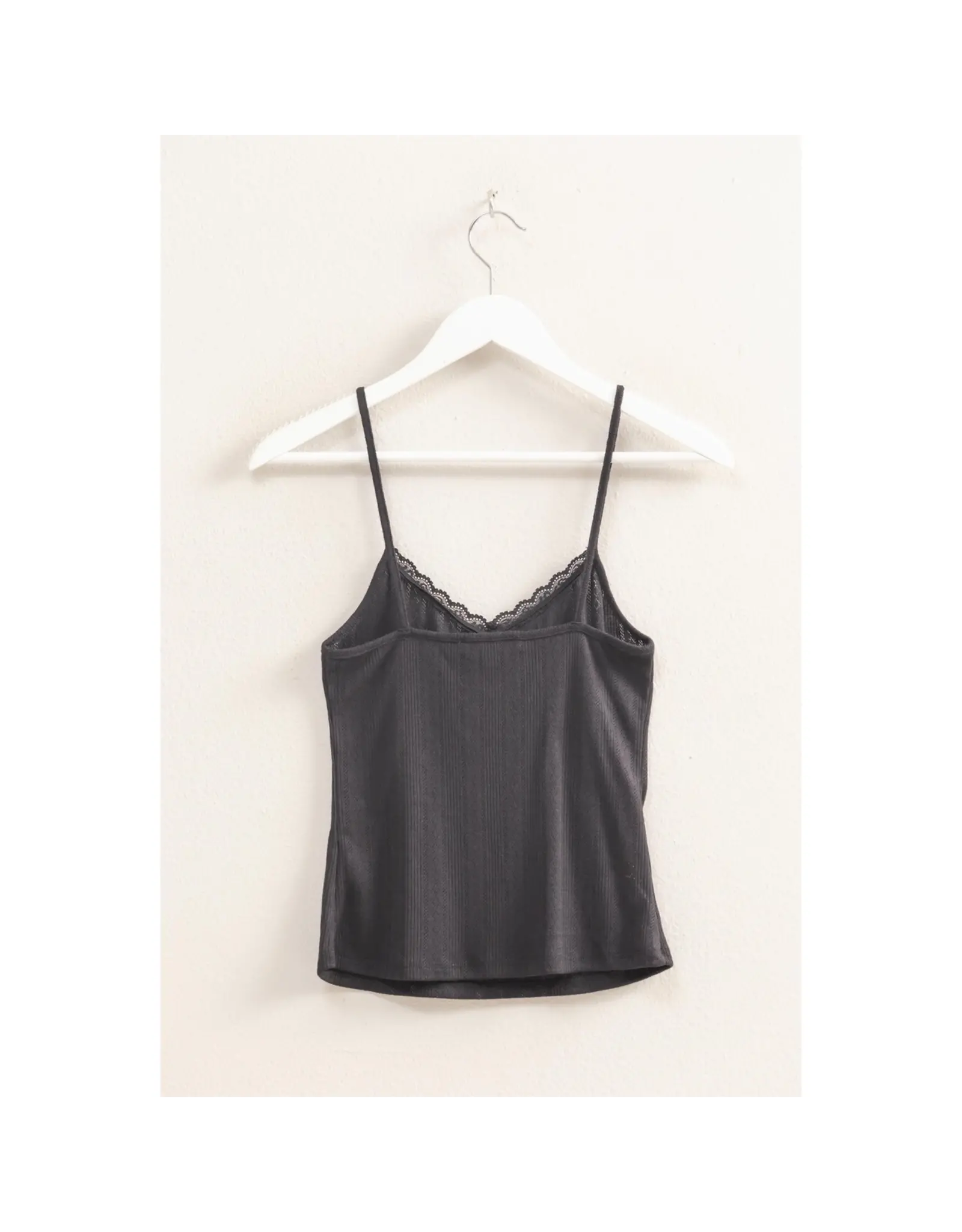 HYFIVE Picot Knit Snug Cami Top