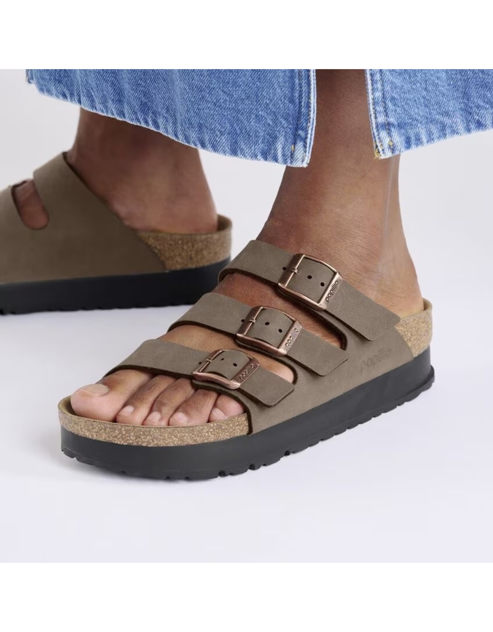 Birkenstock Florida Flex Vegan Birkibuc Platform Sandal