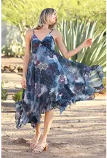 Angie Sharkbite Patch Print Maxi Dress