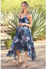 Angie Sharkbite Patch Print Maxi Dress