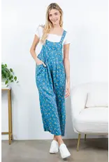 LA Soul Floral Print Overalls