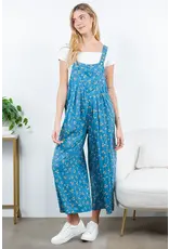 LA Soul Floral Print Overalls
