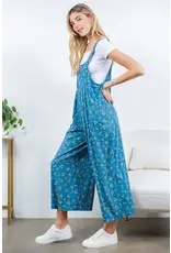 LA Soul Floral Print Overalls