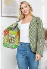 LA Soul Quilted Cotton Patch Jacket
