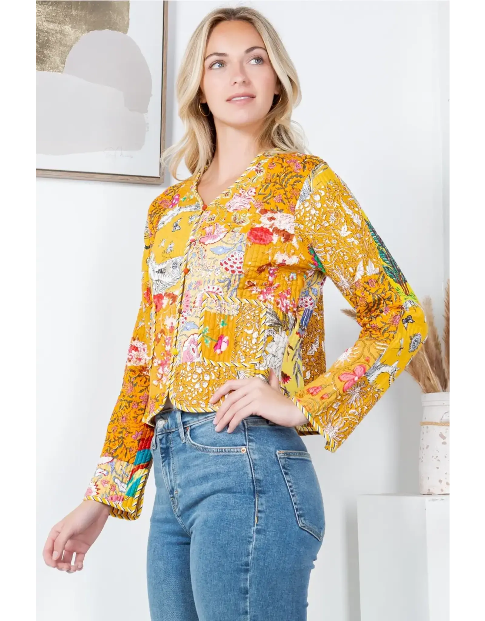 LA Soul Quilted Cotton Patch Jacket