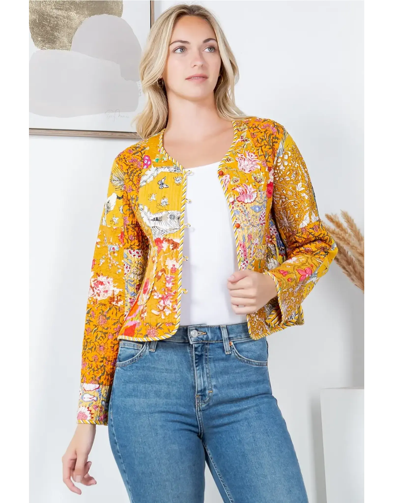 LA Soul Quilted Cotton Patch Jacket