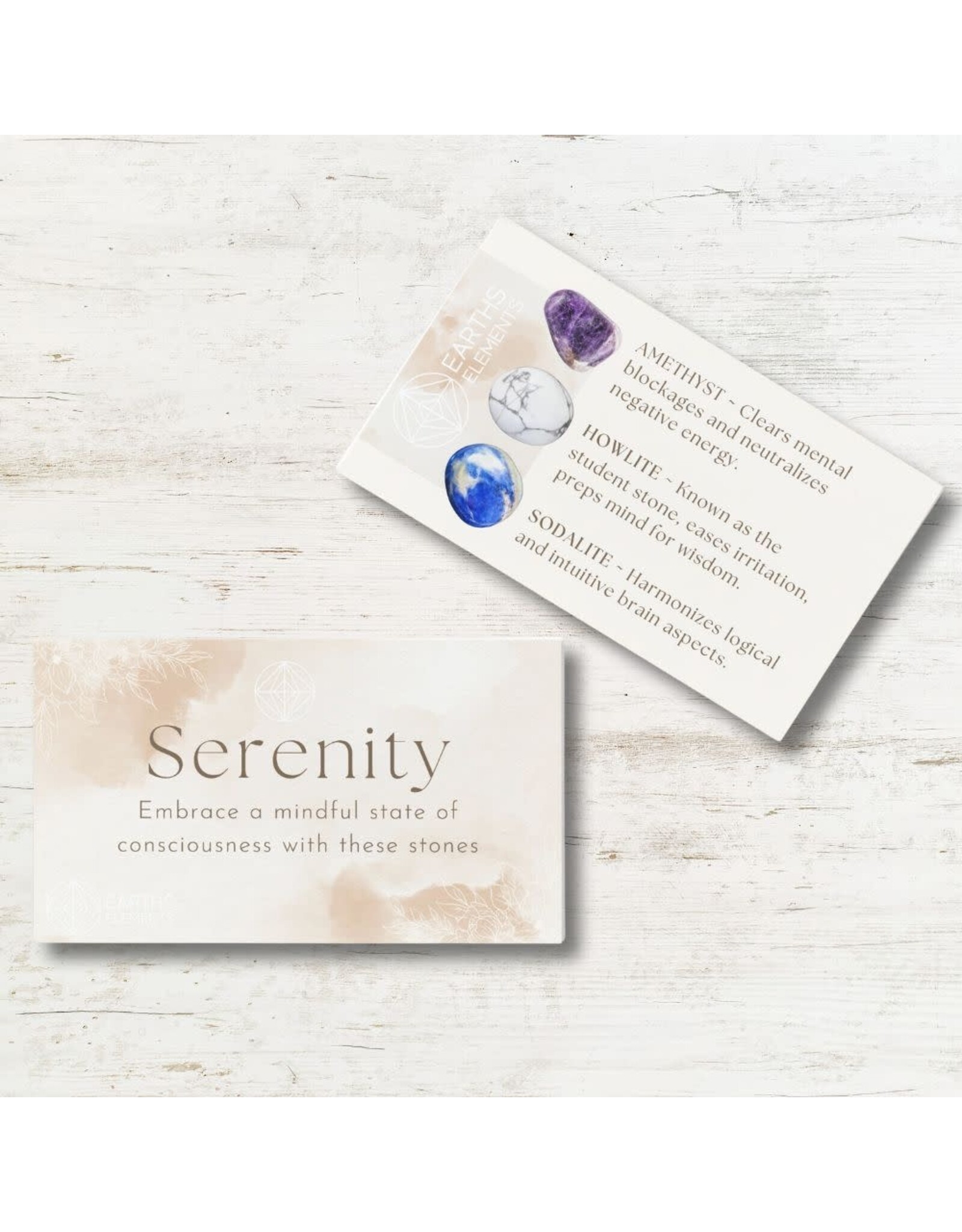 Earth's Elements 8mm Stone Intention Bracelet-Serenity