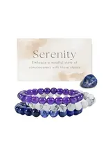 Earth's Elements 8mm Stone Intention Bracelet-Serenity Earth's Elements 8mm Stone Intention Bracelet-Serenity