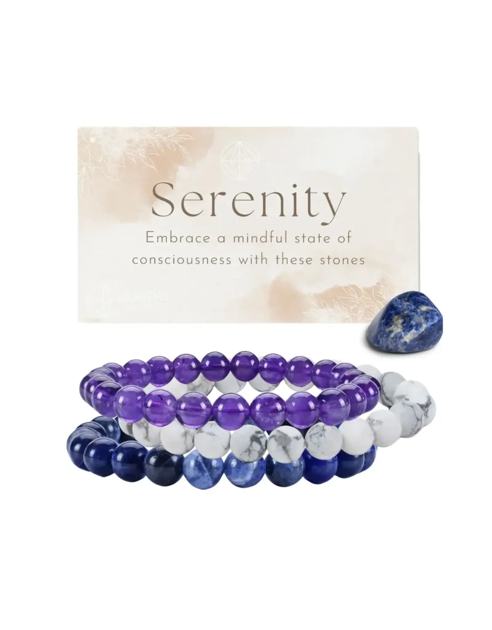 Earth's Elements 8mm Stone Intention Bracelet-Serenity